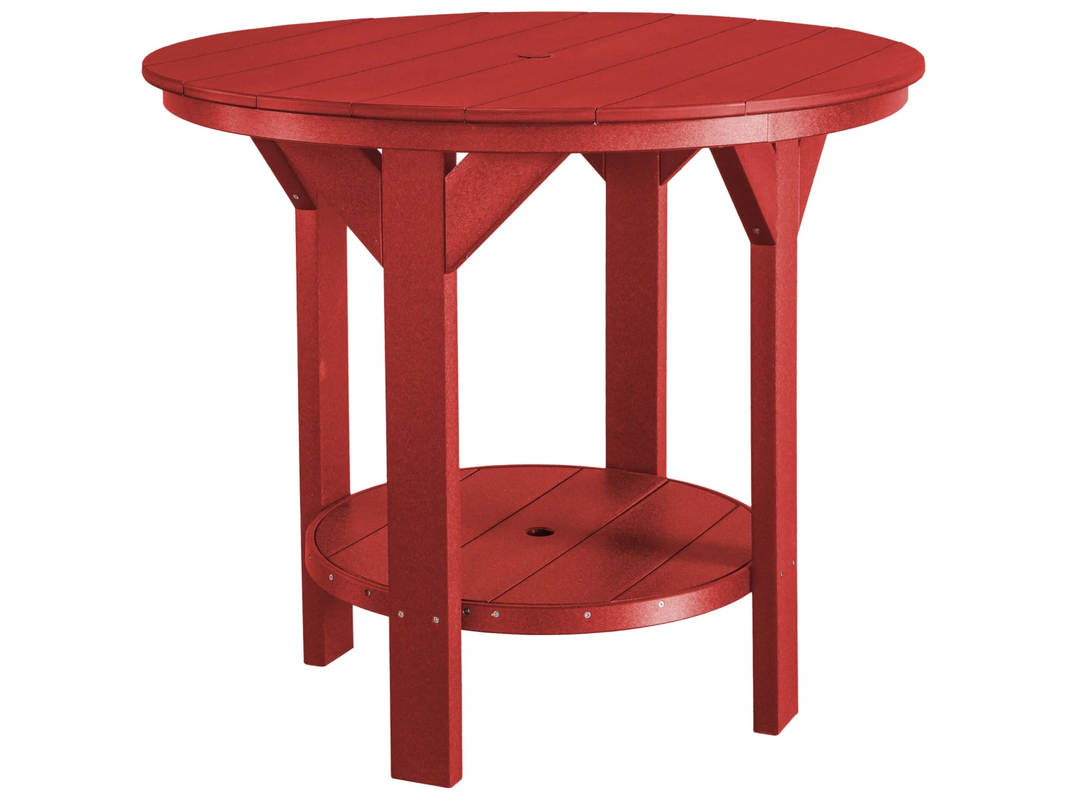 Wildridge Heritage Recycled Plastic 48'' Round Counter Table With Umbrella Hole 11 Wildridge Heritage Recycled Plastic 48'' Round Counter Table With Umbrella Hole - Image 11
