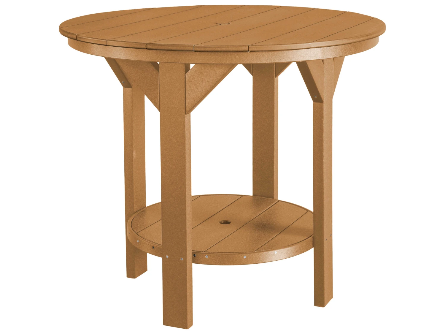 Wildridge Heritage Recycled Plastic 48'' Round Counter Table With Umbrella Hole 12 Wildridge Heritage Recycled Plastic 48'' Round Counter Table With Umbrella Hole - Image 12