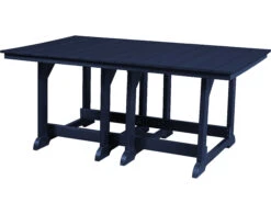 Wildridge Heritage Recycled Plastic 72''W X 44''D Rectangular Dining Table With Umbrella Hole -Patio Vibe Store WLRLCC18913 zm