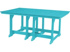 Wildridge Heritage Recycled Plastic 72''W X 44''D Rectangular Dining Table With Umbrella Hole -Patio Vibe Store WLRLCC1891 zm