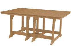 Wildridge Heritage Recycled Plastic 72''W X 44''D Rectangular Dining Table With Umbrella Hole -Patio Vibe Store WLRLCC1897 zm