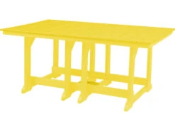 Wildridge Heritage Recycled Plastic 72''W X 44''D Rectangular Dining Table With Umbrella Hole -Patio Vibe Store WLRLCC1899 zm