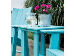 Quick Ship Wildridge Contemporary Recycled Plastic 22'' Square Counter Table -Patio Vibe Store WLRQSLCC35214 zm