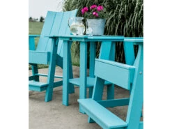 Quick Ship Wildridge Contemporary Recycled Plastic 22'' Square Counter Table -Patio Vibe Store WLRQSLCC35216 zm