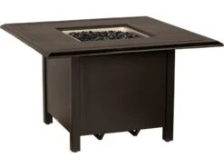 Woodard Solid Cast Fire Tables 42'' Aluminum Square Pit Table