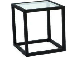 Woodard Salona By Joe Ruggiero Aluminum 20'' Square Glass Top End Table 9 Woodard Salona By Joe Ruggiero Aluminum 20'' Square Glass Top End Table -Patio Vibe Store WR3Z04391 zm