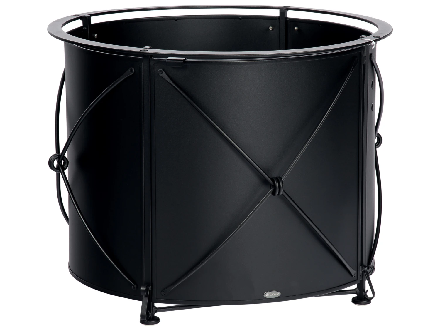 Woodard Universal Iron Chat Height Round Fire Table Base With Round Burner Derby Accents 3 Woodard Universal Iron Chat Height Round Fire Table Base With Round Burner Derby Accents - Image 3