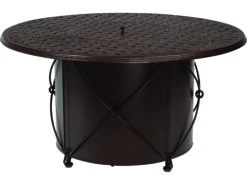 Woodard Universal Iron Chat Height Round Fire Table Base With Round Burner Derby Accents 7 Woodard Universal Iron Chat Height Round Fire Table Base With Round Burner Derby Accents -Patio Vibe Store WR4TM3482 zm