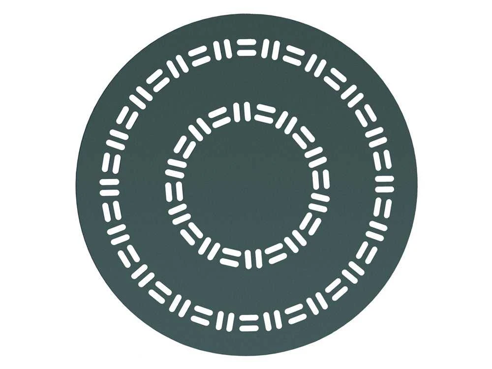 Woodard Aluminum Deluxe 48'' Round Trellis Top Dining Table With Umbrella Hole 5 Woodard Aluminum Deluxe 48'' Round Trellis Top Dining Table With Umbrella Hole - Image 5