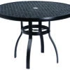 Woodard Aluminum Deluxe 42'' Round Lattice Top Table With Umbrella Hole