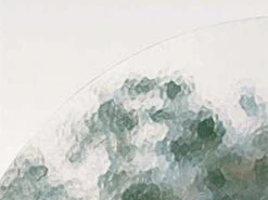 Woodard Aluminum Deluxe 48'' Round Obscure Glass Top Table With Umbrella Hole -Patio Vibe Store WR826148W2 zm