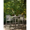 Woodard Aluminum Deluxe 74''W X 42''D Oval Trellis Top Dining Table With Umbrella Hole