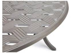 Winston Quick Ship Merge Weathered Teak Aluminum 42'' Round Counter Table -Patio Vibe Store WSHQ3042BWTK5 zm