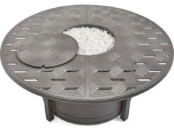 Winston Quick Ship Merge Weathered Teak Aluminum 49'' Round Fire Table 15 Winston Quick Ship Merge Weathered Teak Aluminum 49'' Round Fire Table -Patio Vibe Store WSHQ3049FTWTK4 zm