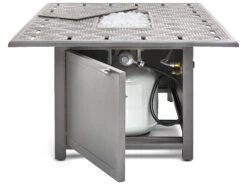 Winston Quick Ship Merge Weathered Teak Aluminum 52''W X 36''D Rectangular Fire Table -Patio Vibe Store WSHQ3052FTWTK7 zm