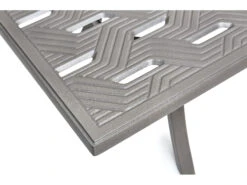 Winston Quick Ship Merge Weathered Teak Aluminum 64''W X 36''D X Rectangular Counter Table -Patio Vibe Store WSHQ3060BWTK7 zm