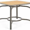 Winston Harper Aluminum Stackable Square Counter Table With Umbrella Hole