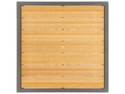 Winston Harper Aluminum Stackable Square Counter Table With Umbrella Hole -Patio Vibe Store WSM64042BST3 zm