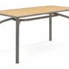 Winston Harper Aluminum Rectangular Counter Table With Umbrella Hole