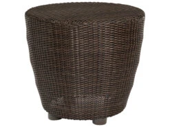 Woodard Whitecraft Saddleback Wicker 24'' Round End Table -Patio Vibe Store WTS5072013 zm