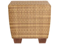Woodard Whitecraft Saddleback Wicker 24'' Square End Table 29 Woodard Whitecraft Saddleback Wicker 24'' Square End Table -Patio Vibe Store WTS52320110 zm