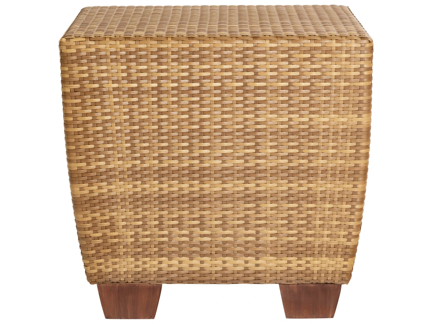 Woodard Whitecraft Saddleback Wicker 24'' Square End Table 15 Woodard Whitecraft Saddleback Wicker 24'' Square End Table - Image 15