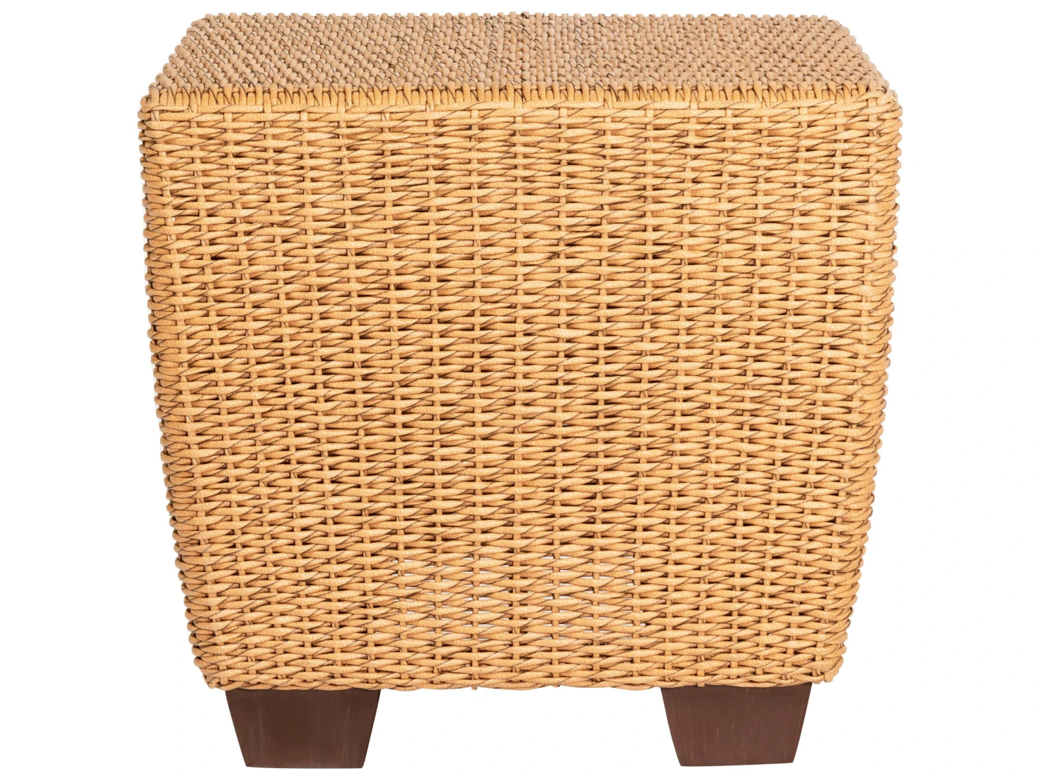 Woodard Whitecraft Saddleback Wicker 24'' Square End Table 9 Woodard Whitecraft Saddleback Wicker 24'' Square End Table - Image 9