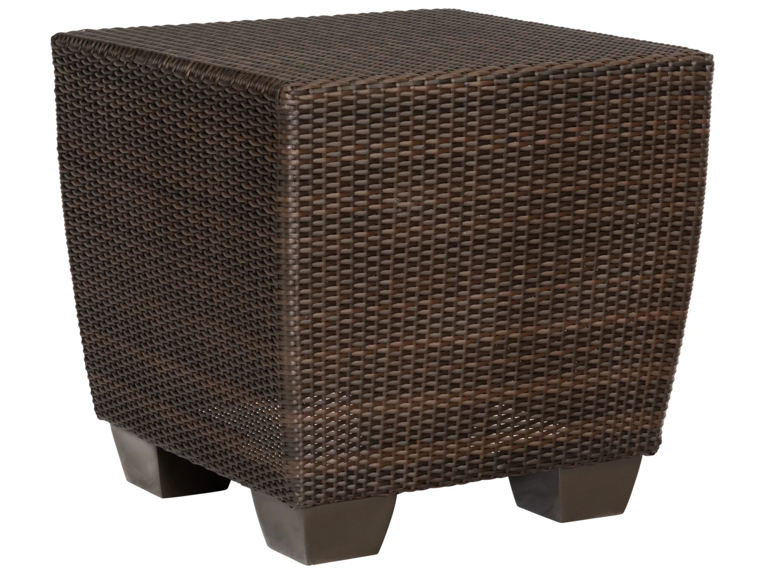 Woodard Whitecraft Saddleback Wicker 24'' Square End Table 10 Woodard Whitecraft Saddleback Wicker 24'' Square End Table - Image 10