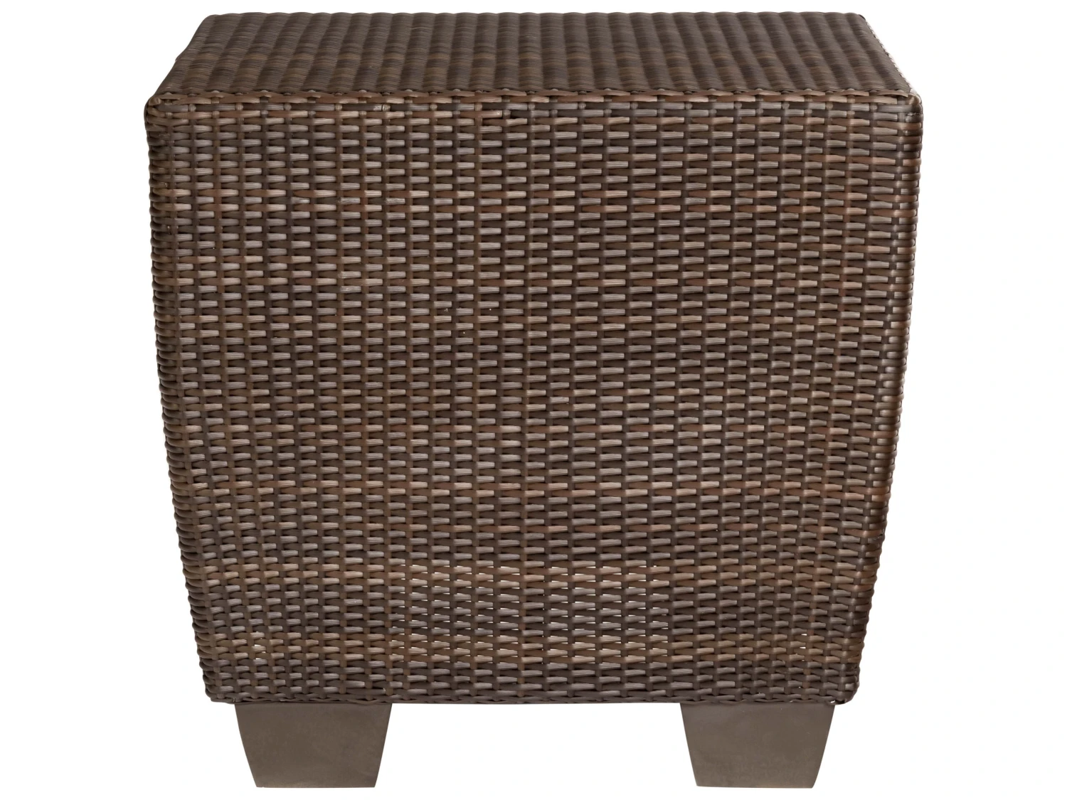 Woodard Whitecraft Saddleback Wicker 24'' Square End Table 12 Woodard Whitecraft Saddleback Wicker 24'' Square End Table - Image 12