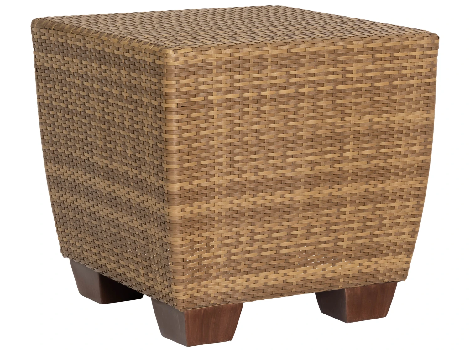 Woodard Whitecraft Saddleback Wicker 24'' Square End Table 14 Woodard Whitecraft Saddleback Wicker 24'' Square End Table - Image 14
