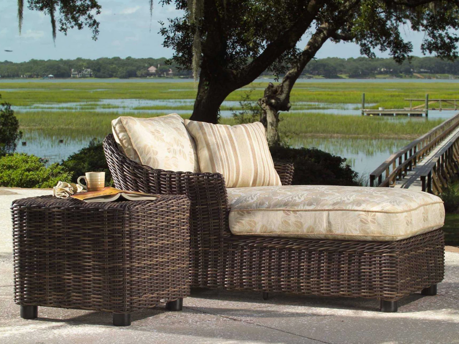 Whitecraft Sonoma Wicker 24'' Square End Table 5 Whitecraft Sonoma Wicker 24'' Square End Table - Image 5